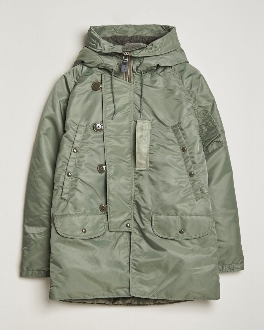 BEAMS PLUS MIL Type N-3B Parka Sage – Groen