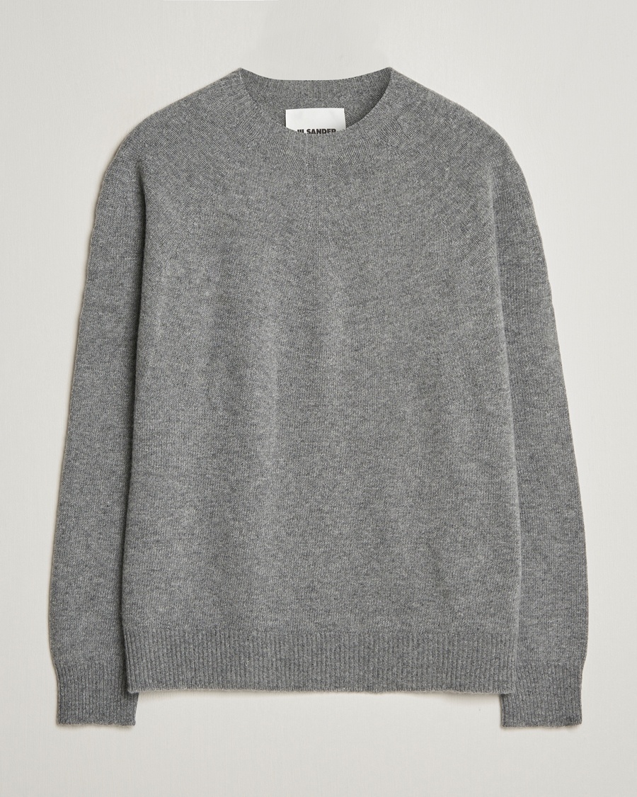 Jil Sander Seamless Crew Neck Sweater Grey Melange – Gris