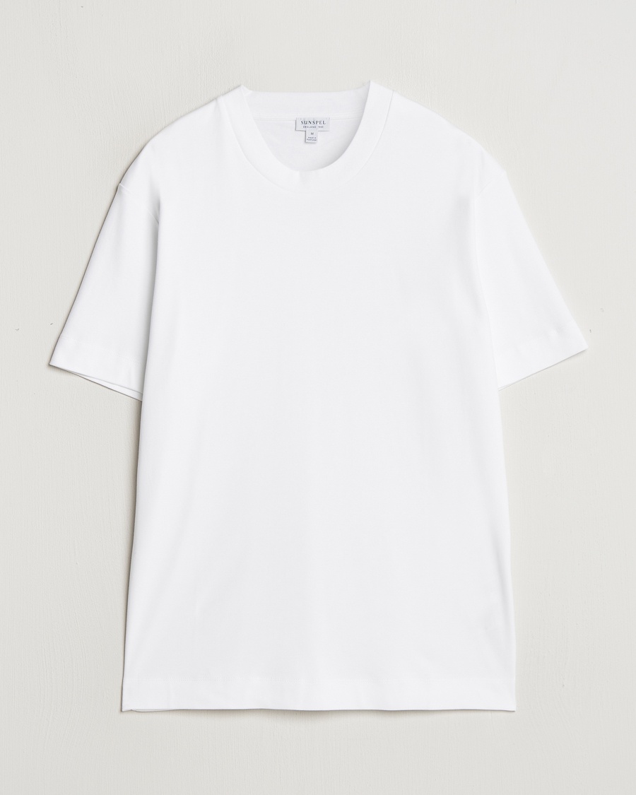Sunspel Heavy Weight Supima Cotton T-Shirt White – Blanc