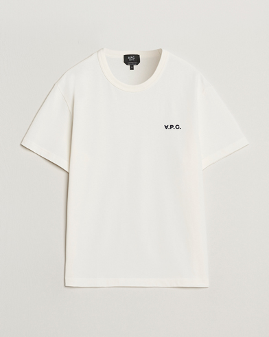 A.P.C. Boxy Fit Petit VPC T-Shirt White/Dark Navy – Wit