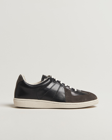 Sweyd Nappa/Suede Army Trainer Faded Black – Zwart