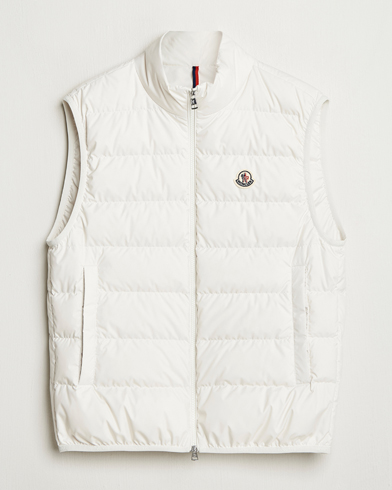 Moncler Contrin Down Vest Off White – Wit