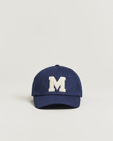 Moncler Archive Logo Baseball Cap Navy – Blauw