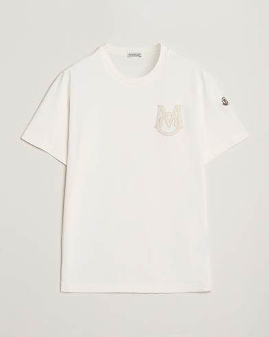 Moncler Embossed Logo T-Shirt Off White – Wit