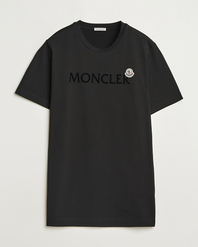 Moncler Lettering Logo T-Shirt Black – Zwart