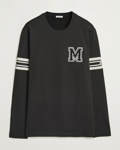 Moncler Archive Logo Long Sleeve T-Shirt Black – Zwart