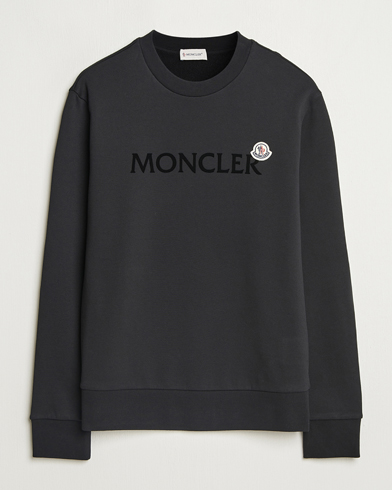 Moncler Lettering Logo Sweatshirt Black – Zwart