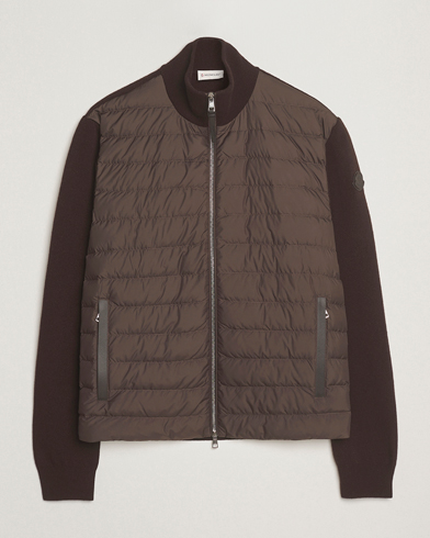 Moncler Full Zip Padded Cardigan Brown – Bruin