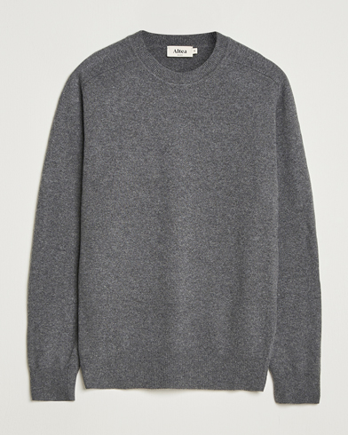 Altea Wool/Cashmere Crew Neck Pullover Charcoal – Gris