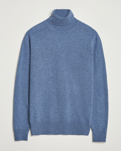 Altea Wool/Cashmere Rollneck Blue – Bleu