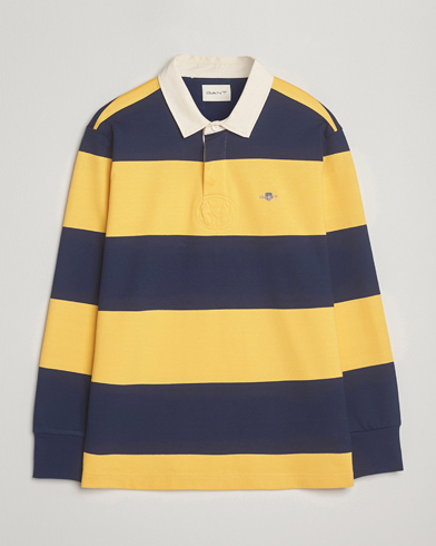 GANT Striped Heavy Rugger Persian Blue – Blauw