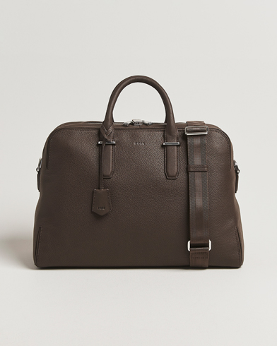 BOSS BLACK Madison Holdall Dark Brown – Bruin