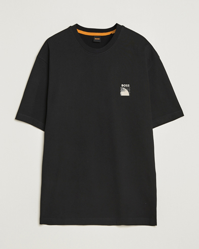 BOSS ORANGE Radar Crew Neck T-Shirt Black – Zwart