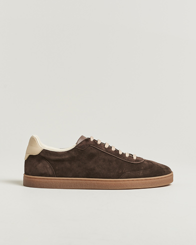 Brunello Cucinelli Classic Sneakers Dark Brown Suede – Bruin