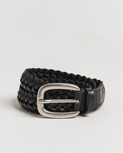 Golden Goose Woven Belt Black Calf – Noir