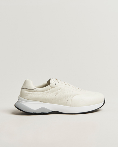 Kiton Luxury Running Sneakers White Deerskin – Wit