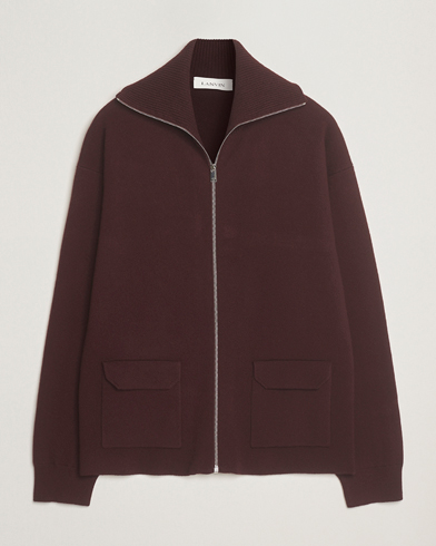 Lanvin Cashmere Cardigan Jacket Bacchus – Rood