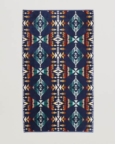 Pendleton Oversized Jacquard Spa Towel Diamond Peak – Blauw