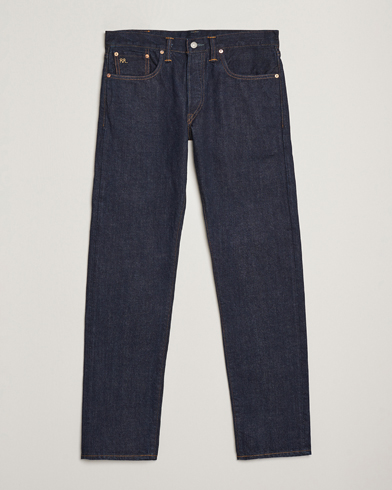 RRL Slim Fit 5-Pocket Denim Rinse – Bleu