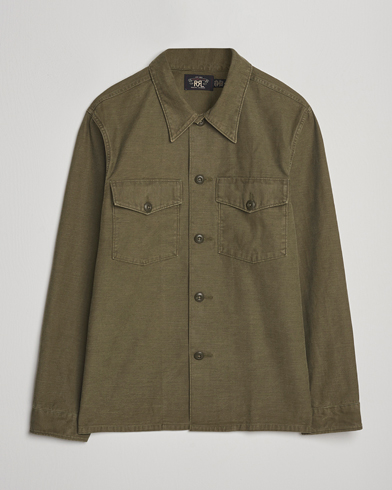 RRL Regiment Overshirt Olive – Groen