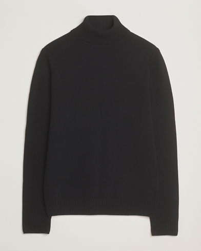Stenströms Brushed Merino Rollneck Black – Noir