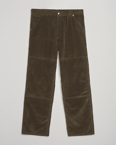 Moncler Corduroy Drawstring Trousers Military – Groen