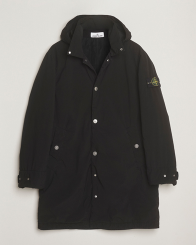 Stone Island Light Compact Padded Hood Coat Black – Zwart