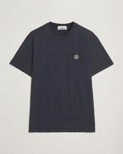 Stone Island Garment Dyed Cotton Jersey T-Shirt Navy – Bleu