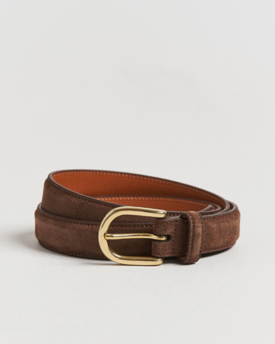 Kamakura Shirts Vintagy Ivy Horseshoe Buckle Belt Brown Suede – Bruin