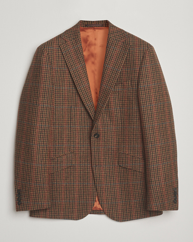 Walker Slater Edward Lambswool Dogtooth Blazer Brown – Bruin