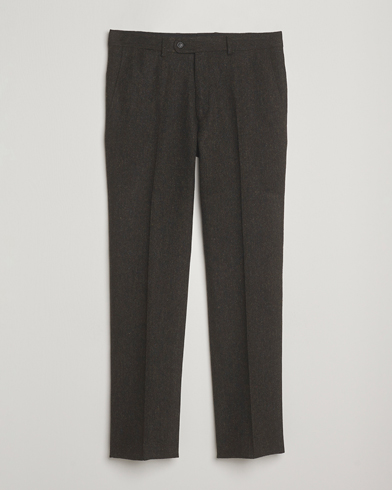 Walker Slater Edward Shetland Wool Donegal Trousers Dark Brown – Bruin