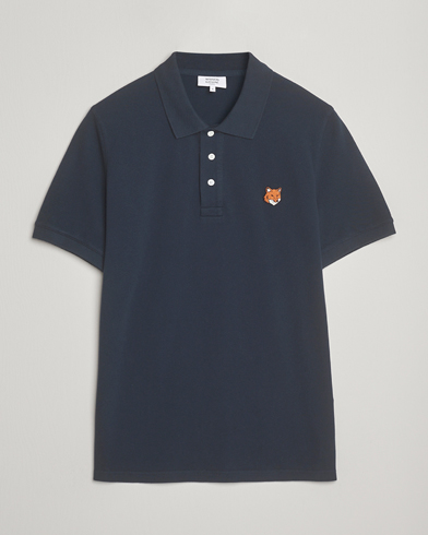Maison Kitsuné Fox Head Polo Classic Navy – Blauw