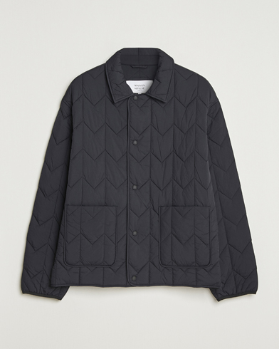 Maison Kitsuné Quilted Jacket Black – Zwart