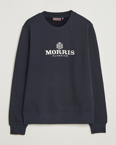 Morris Brian Logo Sweatshirt Navy – Blauw