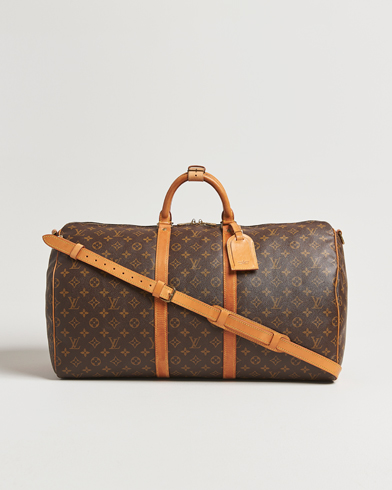 Louis Vuitton Pre-Owned Keepall Bandoulière 55 Monogram – Bruin