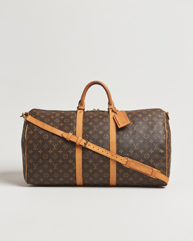 Louis Vuitton Pre-Owned Keepall Bandoulière 55 Monogram – Bruin