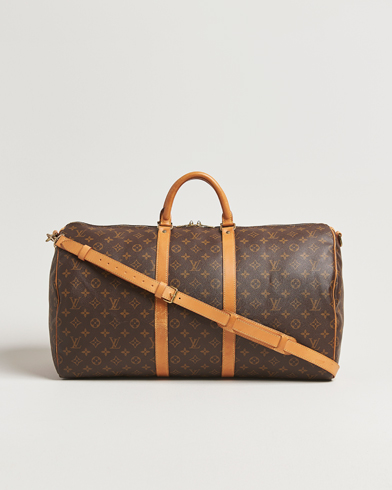 Louis Vuitton Pre-Owned Keepall Bandoulière 55 Monogram – Bruin