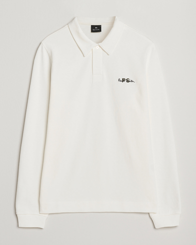 PS Paul Smith Cotton Logo Rugby Sweater White – Wit