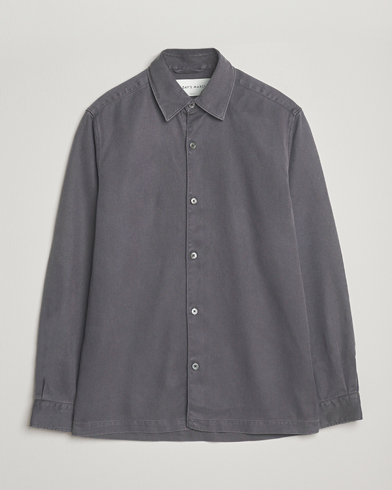 A Day's March Clean Cut Lyocell Shirt Iron – Grijs