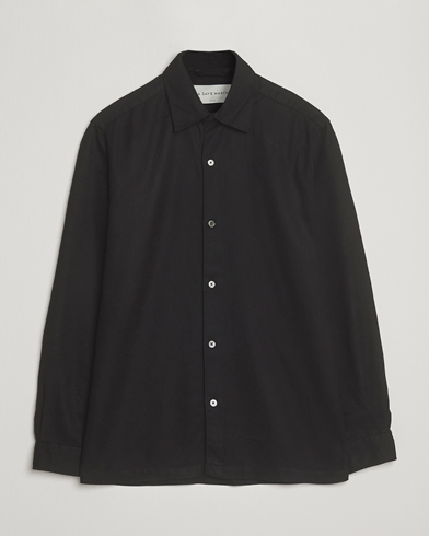 A Day's March Clean Cut Lyocell Shirt Black – Zwart