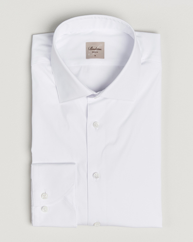 Stenströms Regular Fit Cotton Stretch Shirt White – Wit