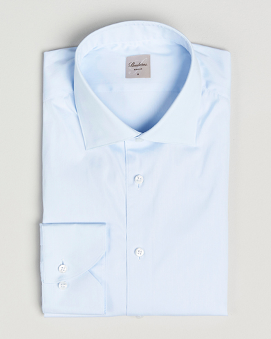 Stenströms Regular Fit Cotton Stretch Shirt Light Blue – Blauw