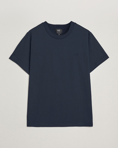 A.P.C. Embroidered APC T-Shirt Dark Navy – Bleu