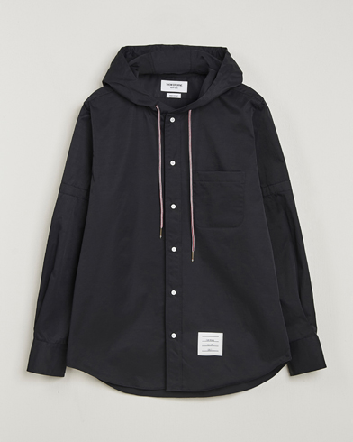 Thom Browne Long Sleeve Hooded Overshirt Black – Noir