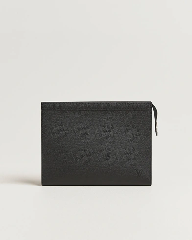 Louis Vuitton Pre-Owned Pochette Voyage Taiga MM Black – Zwart