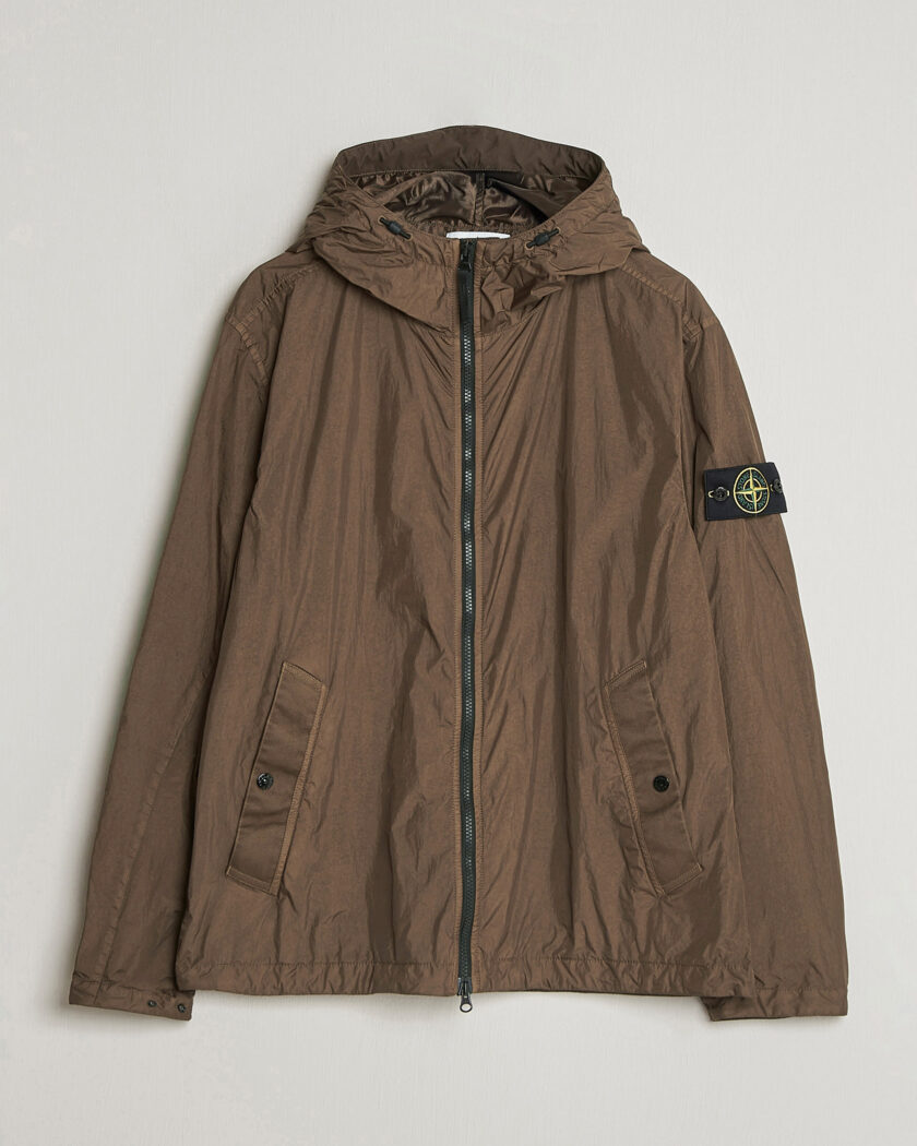 Stone Island Crinkle Reps Padded Hood Jacket Umber – Marron
