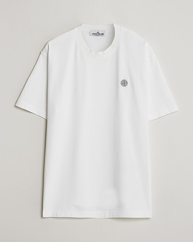 Stone Island Combed Organic Cotton T-Shirt White – Blanc