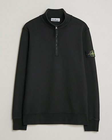 Stone Island Garment Dyed Fleece Half Zip Black – Noir