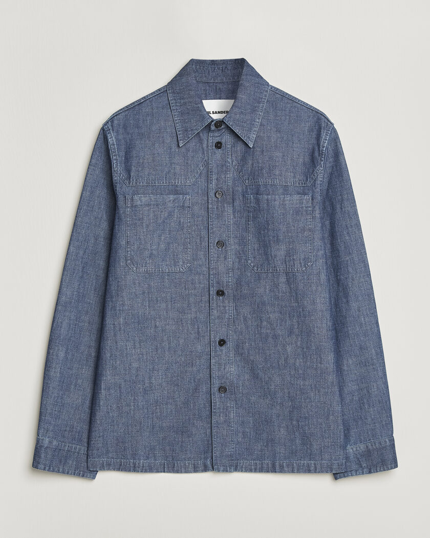 Jil Sander Denim Overshirt Indigo Blue – Bleu