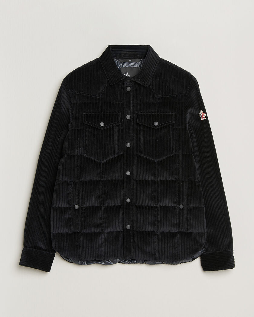 Moncler Grenoble Gelt Corduroy Shirt Jacket Black – Noir